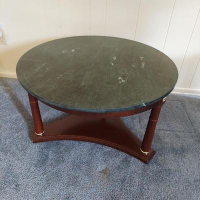 Marble Top Round Coffee Table (LR-BBL)