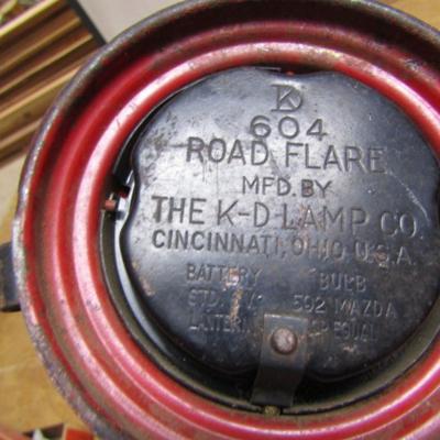 Pair of K-D Lamp Co. Road Flares