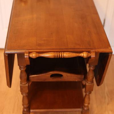 Vintage Solid Maple Tea/Bar Cart