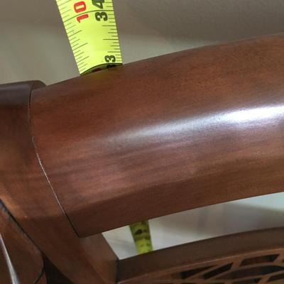 Vintage mahogany chair with open design back