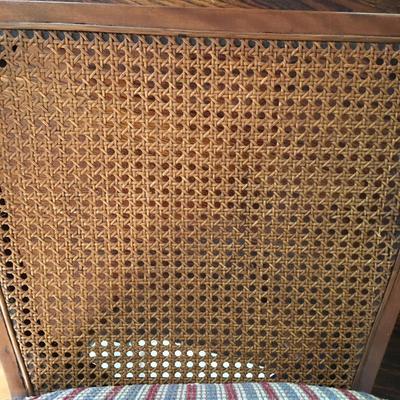 Vintage mahogany chair with open design back