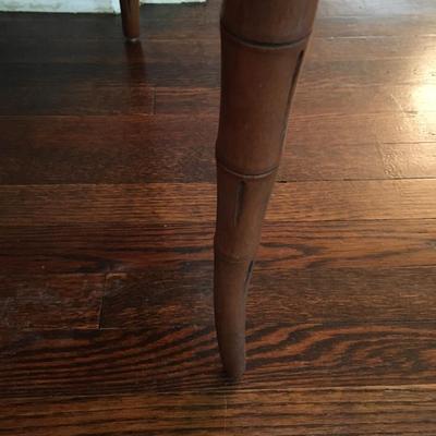 Vintage mahogany chair with open design back
