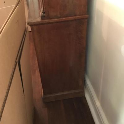 Antique Pair of tall wood cabinets