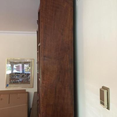 Antique Pair of tall wood cabinets