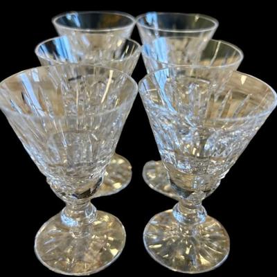 Set of 5 Waterford Crystal Tramore Water Goblets