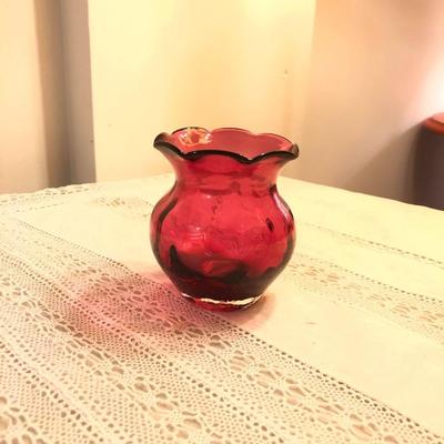 Beautiful red vase
