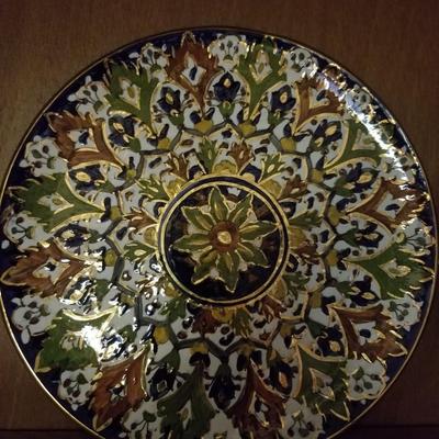 Very pretty handpainted in Greece plate