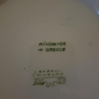 Very pretty handpainted in Greece plate
