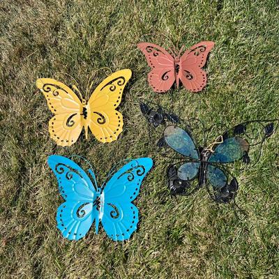 Four Metal Butterflies (L-MK)
