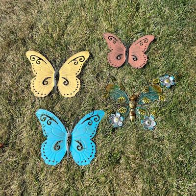 Four Metal Butterflies (L-MK)