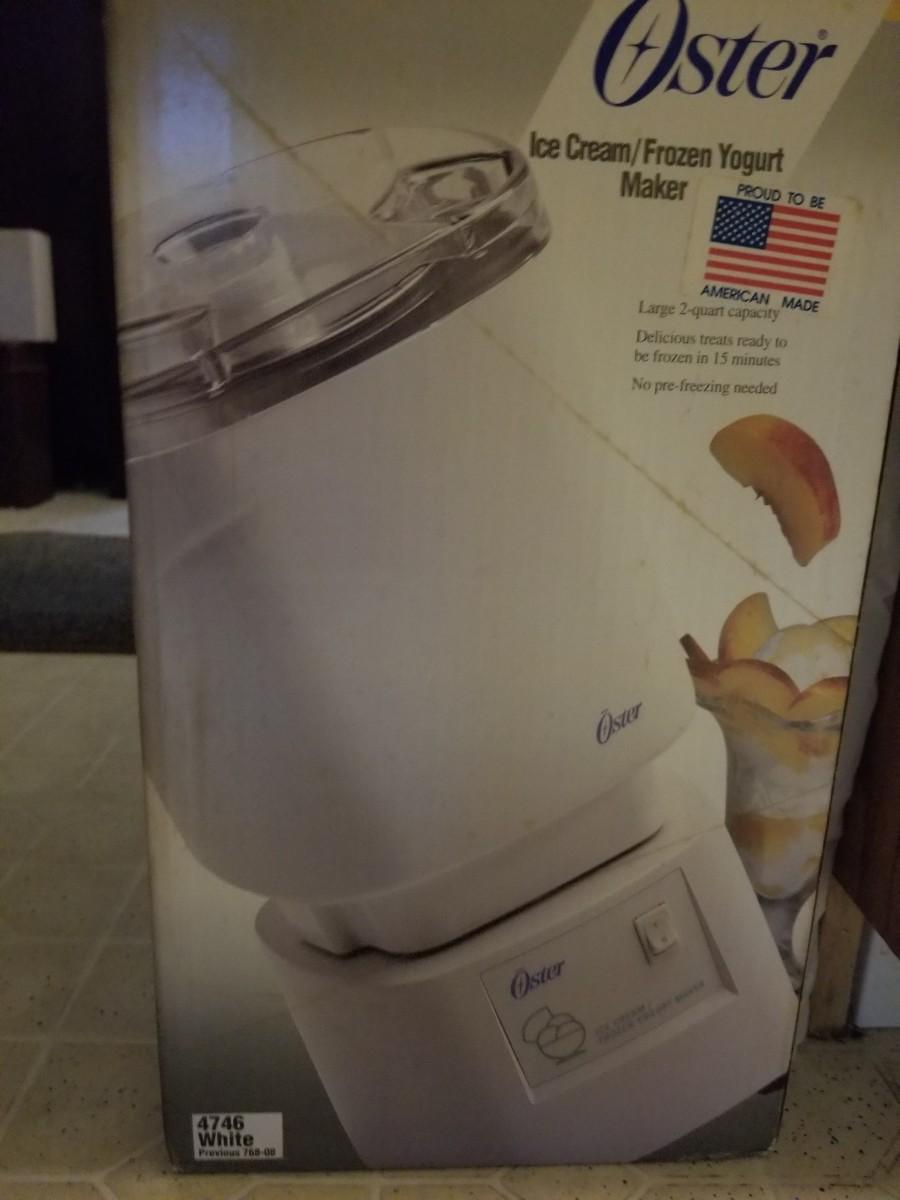 Oster Ice cream/yogurt maker