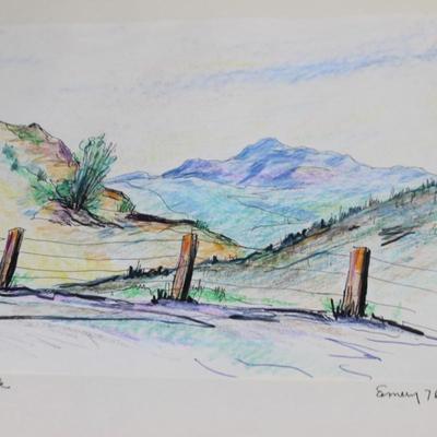 Vintage 1970's Original Artwork Scenery Landscape Watercolor Mix Media Sketches Collection