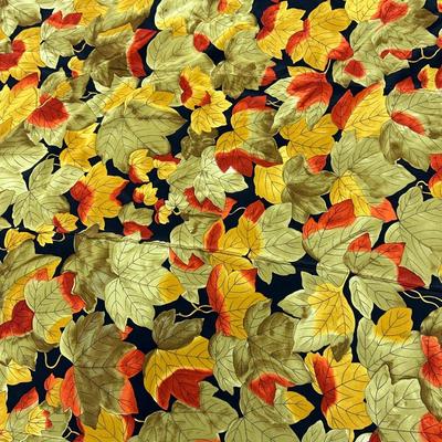 100% Silk The Metropolitan Museum of Art Leaf Fall Pattern Scarf