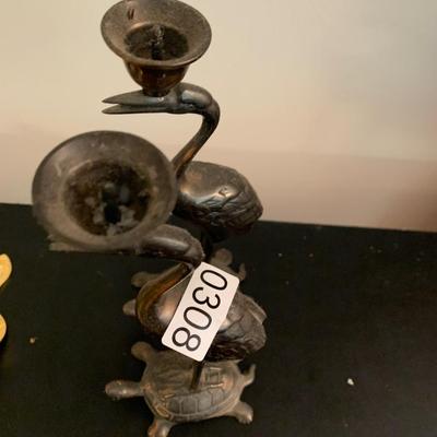 Unusual Vintage Candle Bases