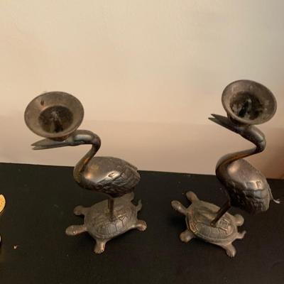 Unusual Vintage Candle Bases