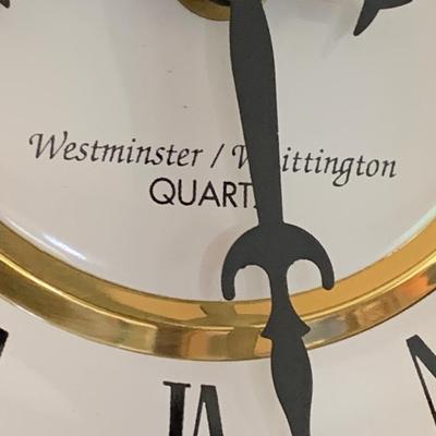 Westminster Whittingham Pendulum Wall Clock W/ Shelves
