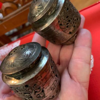 Vintage Salt & Pepper Shakers AND Snuff