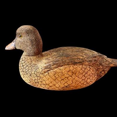 Hand Carved Wooden Decorative Duck Decoy