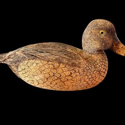 Hand Carved Wooden Decorative Duck Decoy