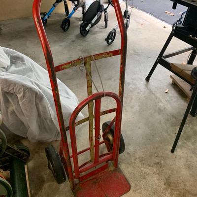 Solid Metal Hand Truck w/ Fold Out Extension
