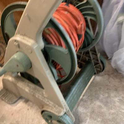 Outdoor Garden Hose Reel / w Extension Cord