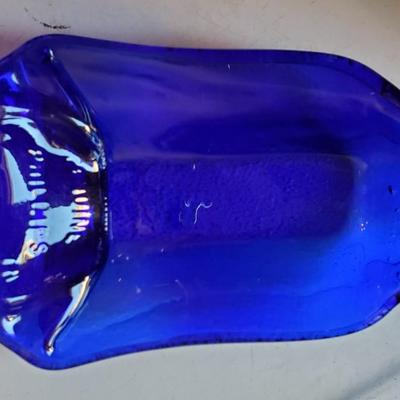 Cobalt Blue Advertising Glass pieces