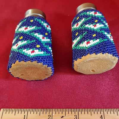 Beaded Salt and Pepper Shakers