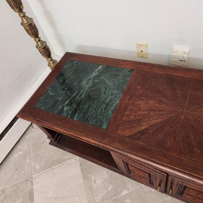 Marble top Coffee Table 60x20x17H