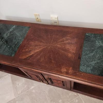 Marble top Coffee Table 60x20x17H