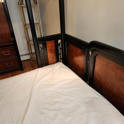 Queen Size Platform Bed with Simmons Beautyrest  Mattress