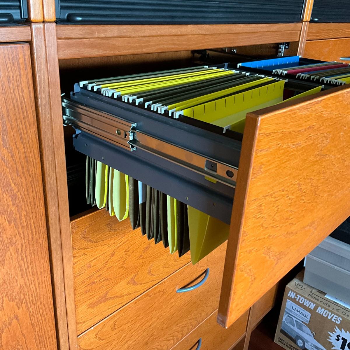 NO1220 IKEA Roll Top 4 Drawer Filing