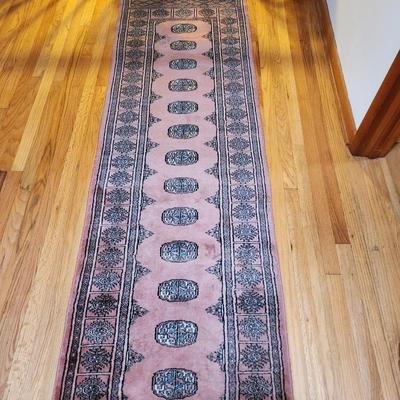 Handmade Oriental Rug Runner 164" x31" Signed
