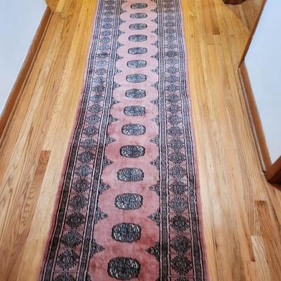 Handmade Oriental Rug Runner 164" x31" Signed