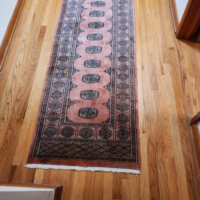 Handmade Oriental Rug Runner 164" x31" Signed