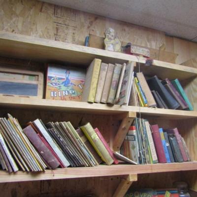 Large Selection of Antique/Vintage Children's Books and Toys
