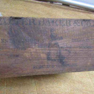 Antique Walter Baker & Co. Wooden Crate- Approx 11