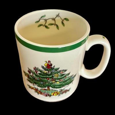 English Spode Christmas Tree Mugs (set of 4)