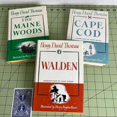 Henry David Thoreau 3 Set of Books
