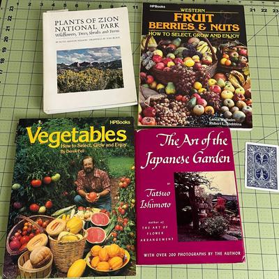4 Set of Planting fruits & gardening Books