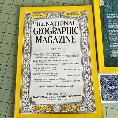 The National Geographic Magazine set of 3