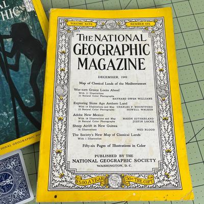 The National Geographic Magazine set of 3