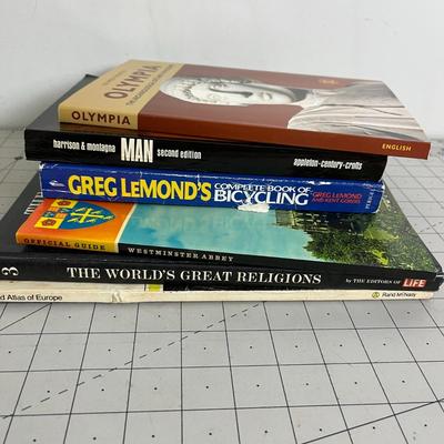 6 Various Type Books