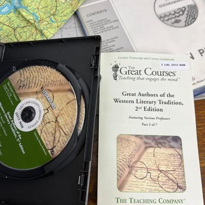 3 Various Type Books & Map