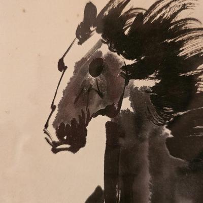 Ink Brush Horse painting