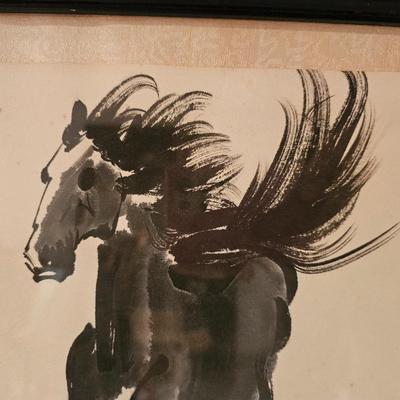 Ink Brush Horse painting