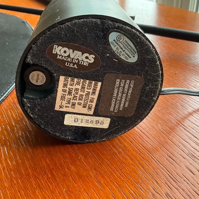 NO1269 1980's George Kovacs for Robert Sonneman Black Office Lamp