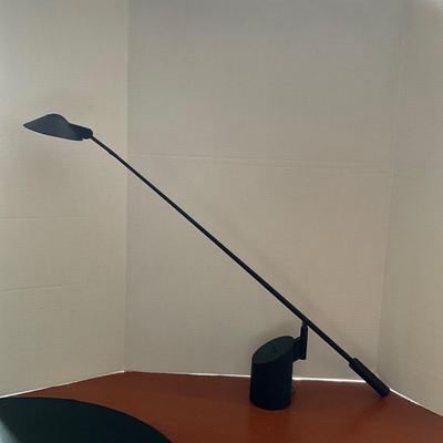 NO1270 Vtg. 1980's George Kovac for Robert Sonneman Black Office Lamp