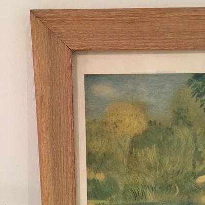 Wood frame print