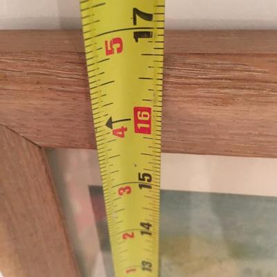 Wood frame print