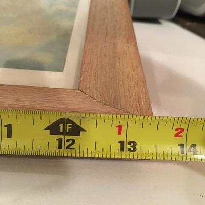 Wood frame print
